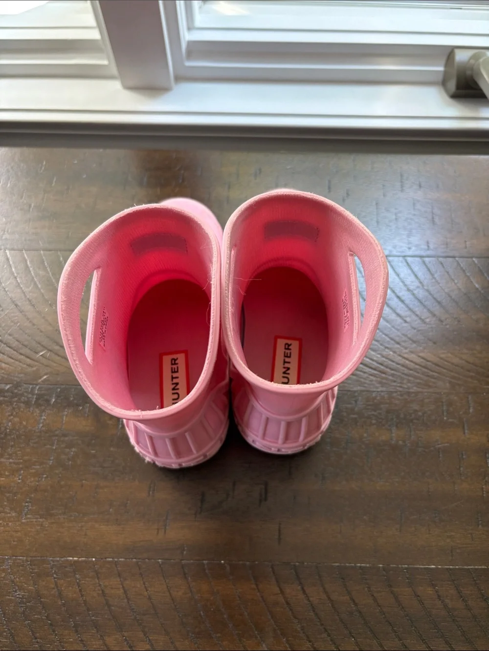 Hunter Kids Pink Pull-On Rain Boots